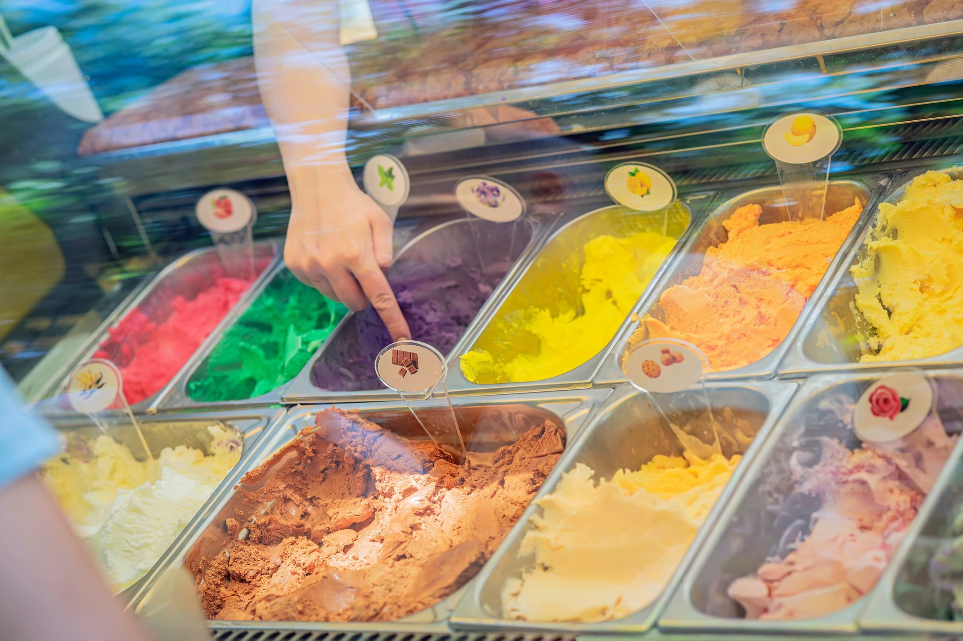Ice cream shop interior